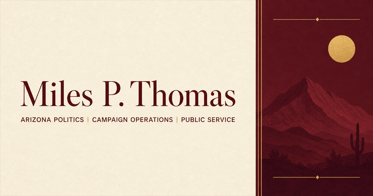 Miles P. Thomas professional website identity